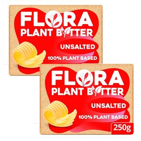 플로라 식물성 버터 버터대체 250G 2개 Floa Plant B+tte Unsalted Altenative to Butte