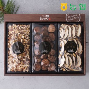 [정남진장흥농협] 표고선물세트, 1호[동고90g+슬라이스80g+표고칩80g], 1개