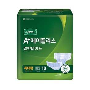 디펜드 에이플러스 일반테이프 특대형 10매 8팩, 8세트