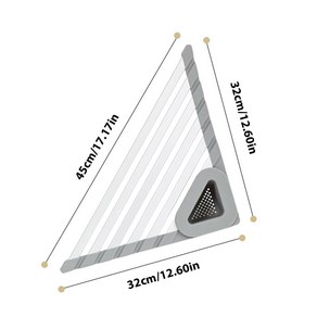 캐디 그릇 롤업 삼각 싱크 스폰지 배수 건조 코너 배수구 정리함 접시 거치대 선반