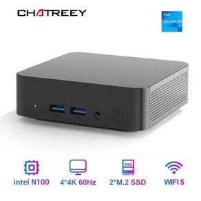 UMPC 미니 휴대용 포켓 게임기 콘솔 Chateey T9 PC 인텔 Alde Lake N100 윈도우즈 11 초소형 컴퓨터 듀얼 SSD 풀 기능 C 타입 4K 60Hz RG, 없음, 16GB, 4) N100 - 16G RAM 1TB SSD-EU, 4) 16G 1TB  N100EU