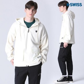 K-SWISS] 아웃포켓 반집업 기모 후드티