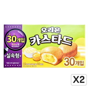 오리온 대용량 실속형 카스타드 선물 30P, 690g