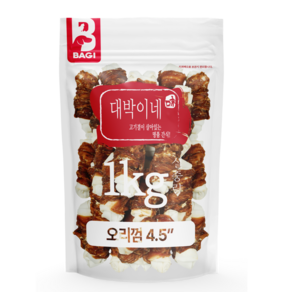 대박이네 실중량 1kg 대용량 강아지간식 애견간식, 오리껌4.5 1kg, 1000g, 1개