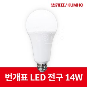 번개표 LED 전구 14W E26