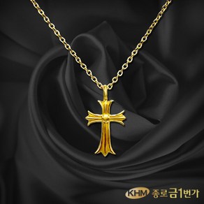 여자 순금 목걸이 크로스 3.75g