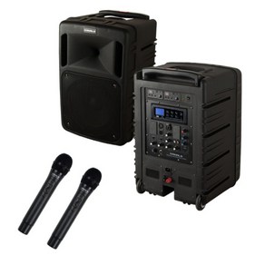 카날스 500W 충전식 행사용 스피커 핸드2개 BK-1050N