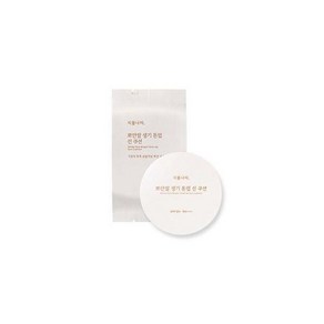 식물나라 뽀얀쌀 생기 톤업 선 쿠션 본품 15g + 리필15g, 01호 뽀얀화이트, 1개