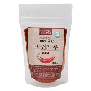 청정식품 국산 굵은 고춧가루 보통맛, 1개, 300g