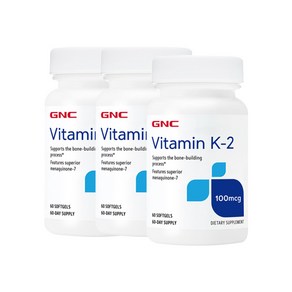 지앤씨 비타민 케이투 K2 100mcg 60알 X 3, 3개, 60정, 60정