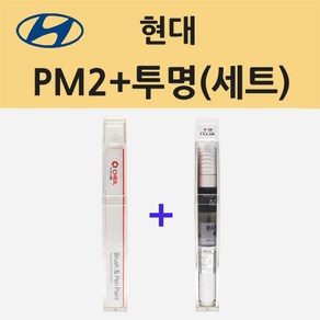 현대 PM2 메타블루펄 주문 붓펜 페인트 + 모비스 투명붓펜 8ml, 1개