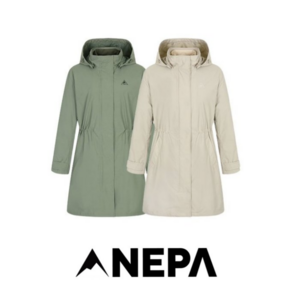 [백화점 매장판] 네파 NEPA 여성 에코 패딩자켓 봄 가을 간절기 패딩점퍼 탈부착 후드 여성패딩 점퍼 여성점퍼 여자롱 패딩 롱자켓 여자롱자켓(+내피(이너) 패딩)