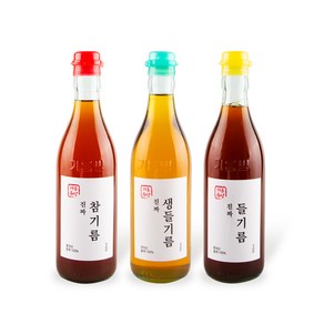 우리동네 방앗간 국산 참기름 들기름 350ml, 국내산 들기름 대용량 350ml, 1개