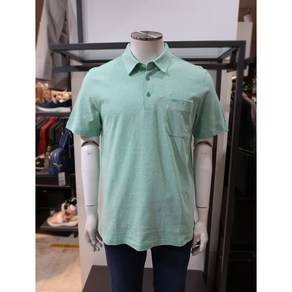 [PAT] 남성 여름 린넨 혼방 잔스트라이프 반팔 카라 티셔츠 1K35182-700