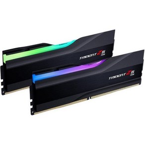 컴퓨터 메모리 PC 업그레이드 데스크탑 G.SKILL Tident Z5 RGB 시리즈 (인텔 XMP 3.0) DDR5 RAM 64GB (2x32GB) 6400MT/s CL32, Matte black, 64GB (2x32GB)G.Skill G.Skill