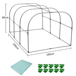 조립식 미니 비닐하우스 텃밭 베란다, 100x150cm, 1개