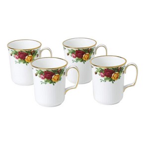 로얄알버트 올드 컨트리 로즈 머그 세트 Royal Albet Old County Roses Bistol Mug Set of 4, 4개