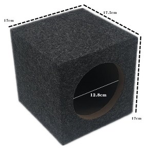 스피커 통 캐비닛 오디오 케이스 사운드 우퍼 엠프, 6인치 정사각형 상자(싱글)