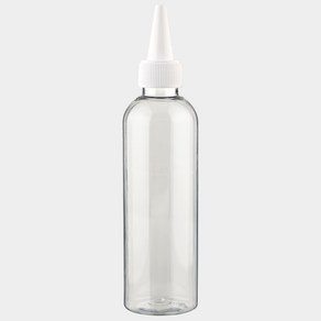 화이트 뾰족캡 투명 용기 150ml 플라스틱 화장품용기 공병 소분병 여행