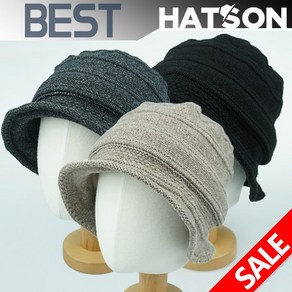 [햇츠온]H1-4302 HatsON 브랜드 여성 벙거지 햇 모자 보닛 보넷 울 니트 겨울 방한 버킷햇 AA