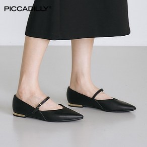 [PICCADILLY] 274101-24 메리제인 플랫슈즈_블랙(1.5cm)