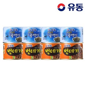 유동 [유동] 자연산골뱅이 140g x4개 +번데기 130g, 1개