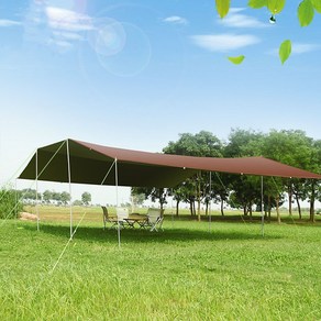 초대형 렉타 타프 실버 코팅 대형 6x8m, 브라운(단일 상품), 6x8m 브라운