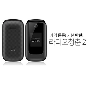 (사은품증정이벤트) ZTE 라디오 청춘2 S급 ZTE-Z2321K 충전기 포함 모든 통신사 가능 3G 폴더폰 알뜰폰 선불폰 학생폰 효도폰 공기계, 그레이