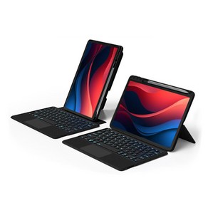 호환 AJIUYU 터치 패드 키보드 레노버 샤오신 패드 2024 11 TB-331FC 케이스 탭 M11 TB-330FU 11 인치 분리형 매직 키보드 커버, 1개, [01] Black