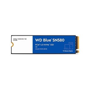 [공식판매점] WD BLUE SN580 M.2 NVMe SSD, 2TB, 단품