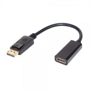 [티테크놀로지] DisplayPort to HDMI M/F 변환케이블 락킹 커넥터 T-DP11HD [블랙/0.15m]