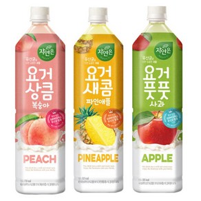 웅진 요거풋풋 사과2개+요거상큼 복숭아2개+요거새콤 파인애플2개 총6개, 6개, 1.5L