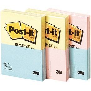 포스트-잇(653-2/노랑 하늘/3M)