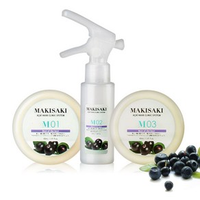 마키사키 아사이 헤어 클리닉 시스템 3종 각 40ml 키트제품, M01+M02+M03(3종 세트) 각 40ml, 1세트, 1개