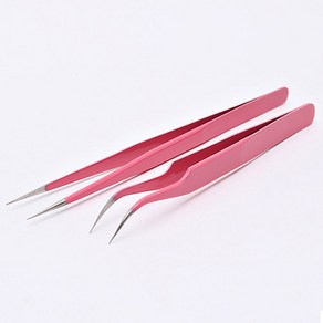 [러브소이] 핑크 네일 핀셋2종, 1개