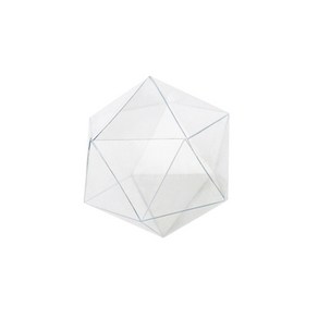 (PET)투명 정이십면체 전개도(10인용)