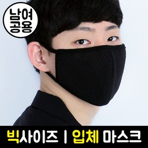 [블랙마스크] 빅사이즈_필터(선택) 입체마스크_다이아엠보