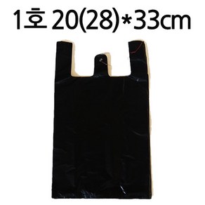 [일반] 손잡이 비닐봉투 1호 20(28)cm * 33cm, 1개