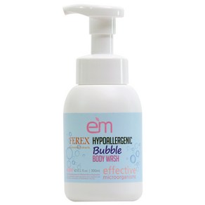 [이엠팜] EM FEREX 하이포엘러제닉 버블 바디 워시, 1개, 300ml