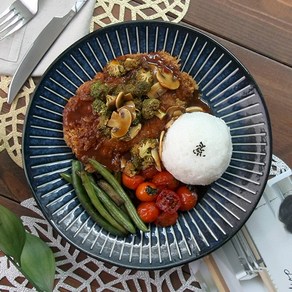 [일본식기] 타카네블루 대접시 25cm, 타카네블루 대접시 [25cm/1P], 1개