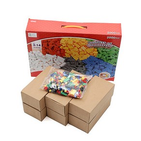 [더뻔뻔] 작은블럭 큰블럭용 리필블럭 벌크부품블록, 레고2000피스(1000짜리2개로배송), 1개