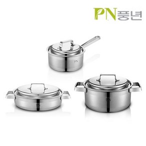 PN풍년 라메르 통3중 스테인레스 냄비 4종 택1 인덕션, 편수냄비(LMPT-16B) 16CM, 1개