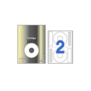 폼텍 CD DVD 라벨지 CL-3642P 일반지 100매 2칸
