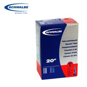 SCHWALBE 슈발베 SV6 20 40mm 프레스타 자전거튜브, 1개
