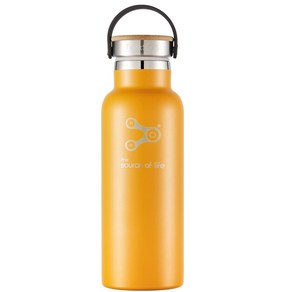 [버몬트 B] 트랙소스 아웃도어용 보온 스텐 텀블러 뱀부뚜껑 500 ml COB500, 1개