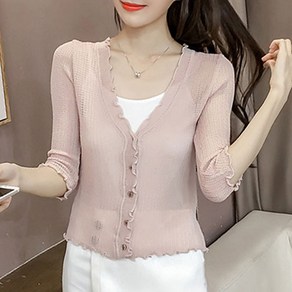 joyce shop 미니가디건 볼레로 숏가디건 쉬폰가디건 여름 비치가디건