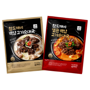 참도깨비 백암 고기순대국 640g 국내산 토종고기순대와 국내산 고기 가득, 4개