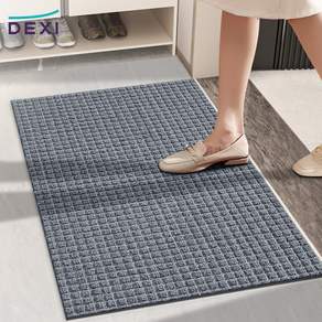 DEXI 1개 바닥 출입구 발판 매트 웰컴 현관 미끄럼방지 발매트 그레이 도어매트, Grey