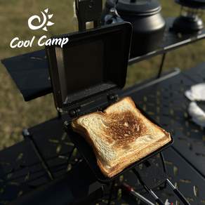 COOL Camp 샌드위치 메이커 팬 캠핑용 가정용, 1개, 블랙