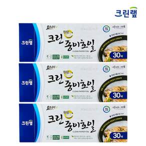크린랩 크린종이호일 원형 30매 x 3개